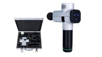 TZ-7040B Massage Gun (6 massager, aluminium alloy box packing)